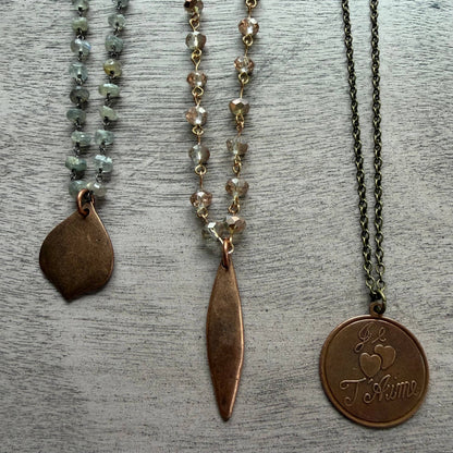 Copper Crowd 2 Necklaces
