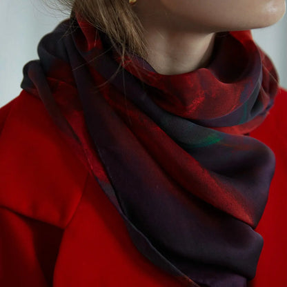 La Rosa Silk Chiffon Shawl