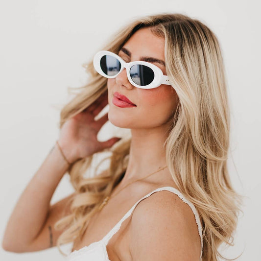 Kate Oval Retro Sunglasses