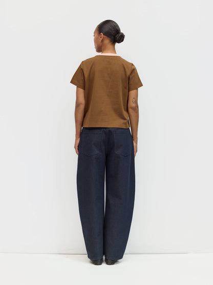 The Chloe Top | Contrast Neckband Tee