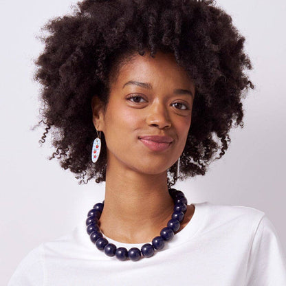 Iris Large Resin Bead Necklace