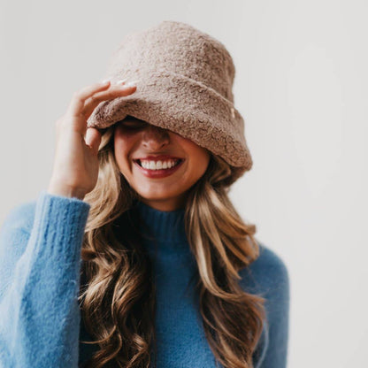 Sage Sherpa Bucket Hat