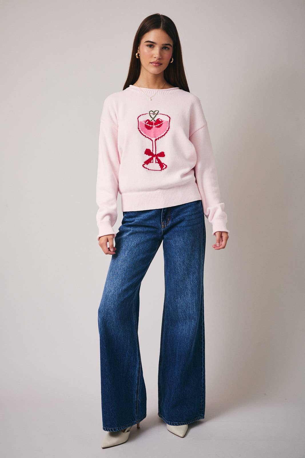 Heart Martini Graphic Sweater