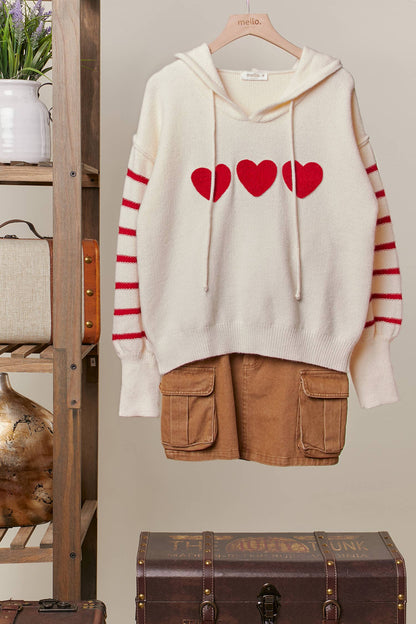 Hearts Sweater Hoodie