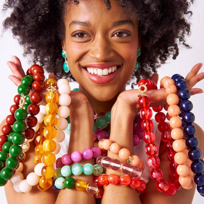Iris Large Resin Bead Necklace