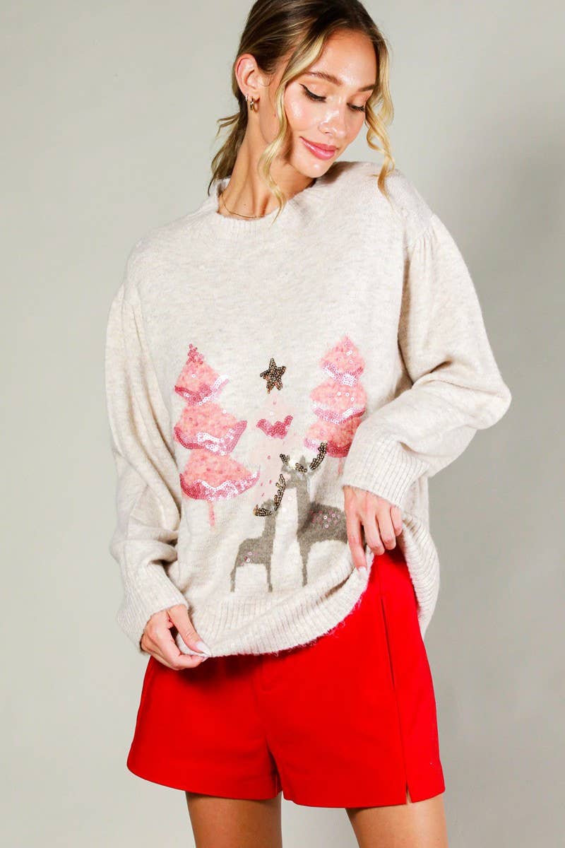 Reindeer Holiday Sweater