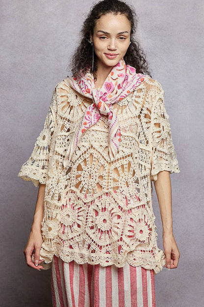 Floral Patterned Multi Style Wrap Scarf