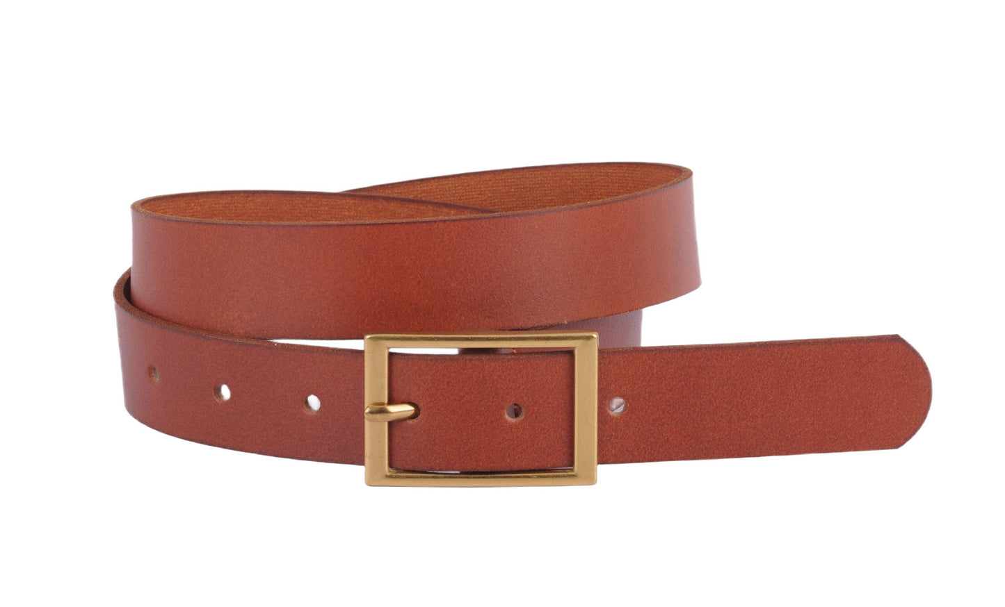Classic Rectangle Buckle Genuine Leather Belt