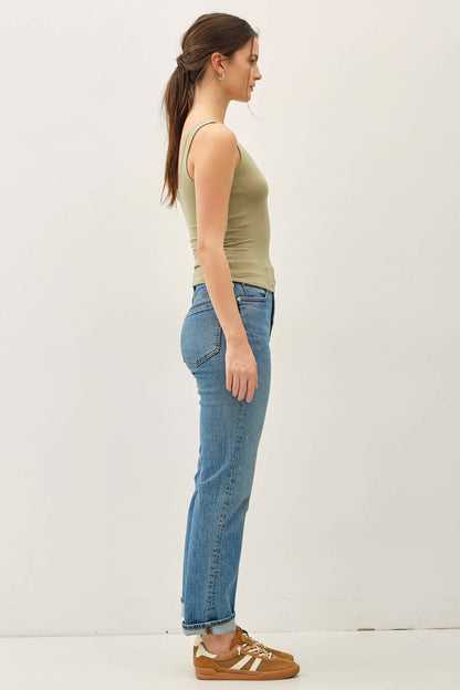 Double Lined Scoop Neck Tank