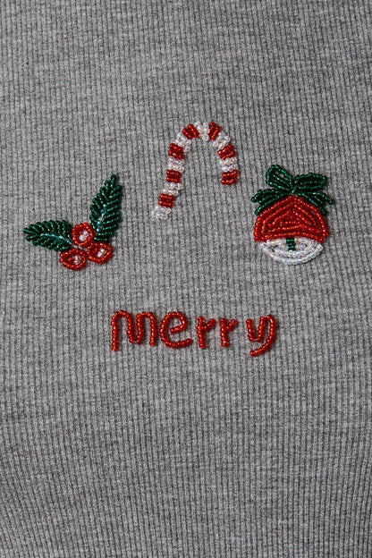 Christmas Beads Rib Tee