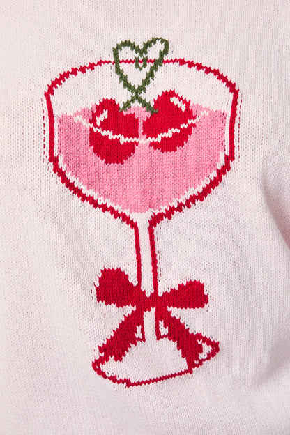 Heart Martini Graphic Sweater