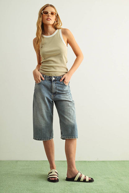 Color Contrast Tank Top