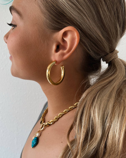 Eilish Everyday Gold Hoops
