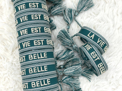 Woven Embroidered Statement Bracelets