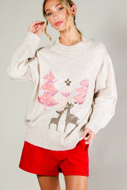 Reindeer Holiday Sweater