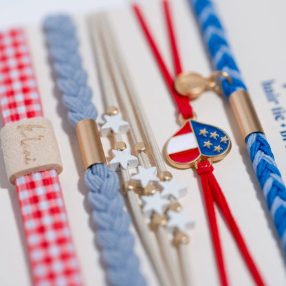 Free Patriotic Hair Tie Bracelets