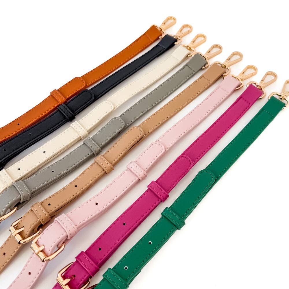 Minimalist Vegan Leather Crossbody Strap