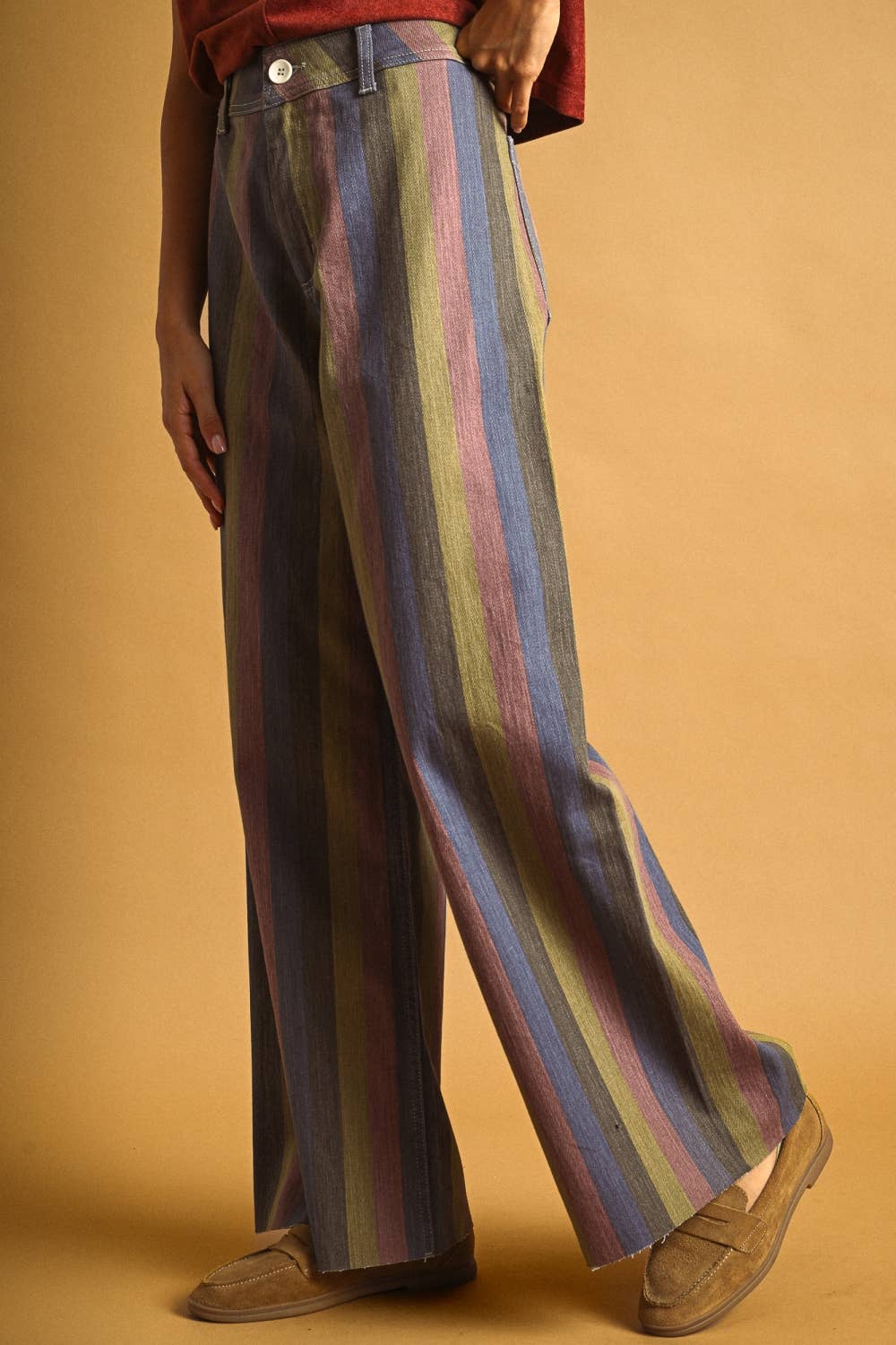 Multi-Color Striped Pants
