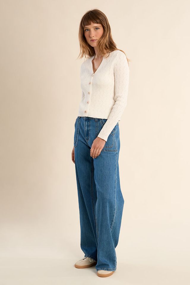 Pointelle Cardigan