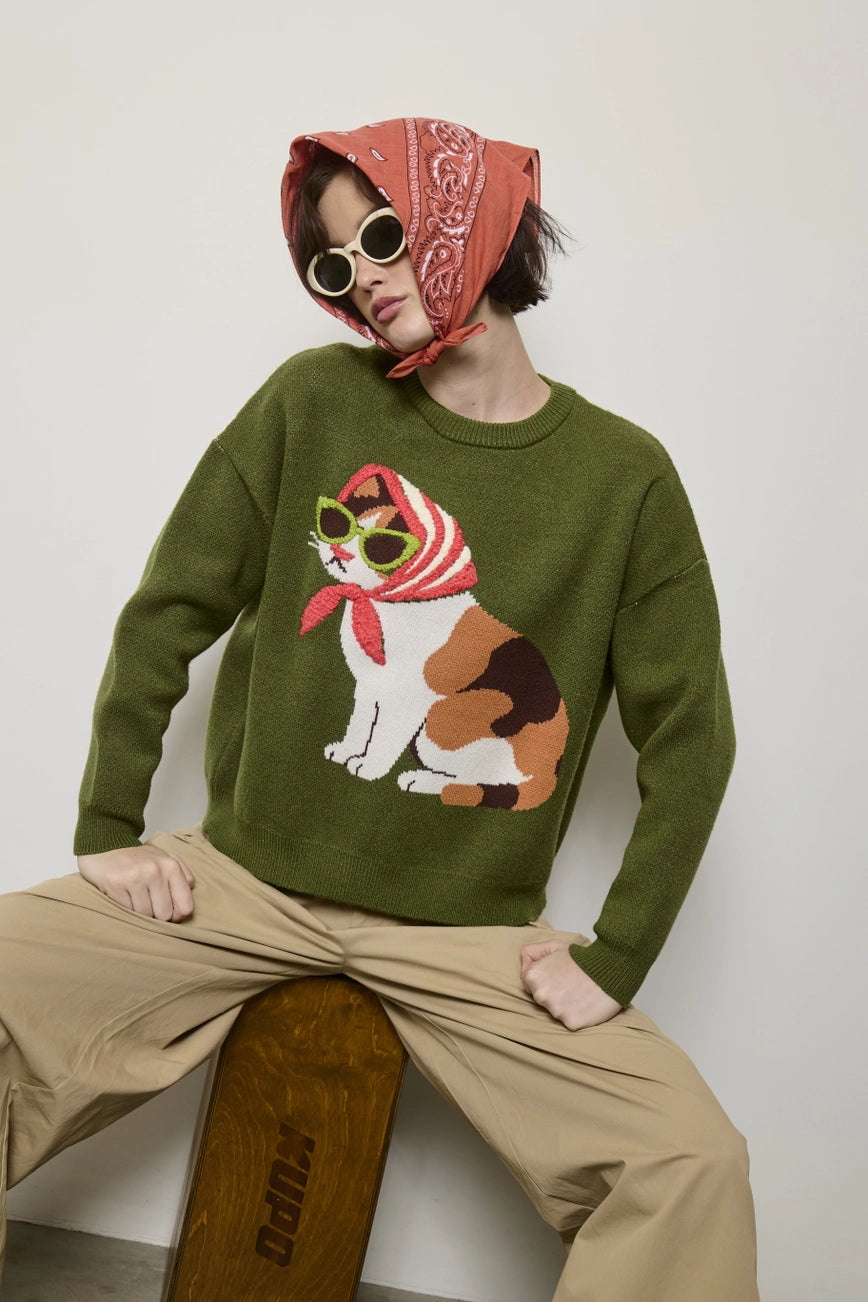 Café Cat Sweater