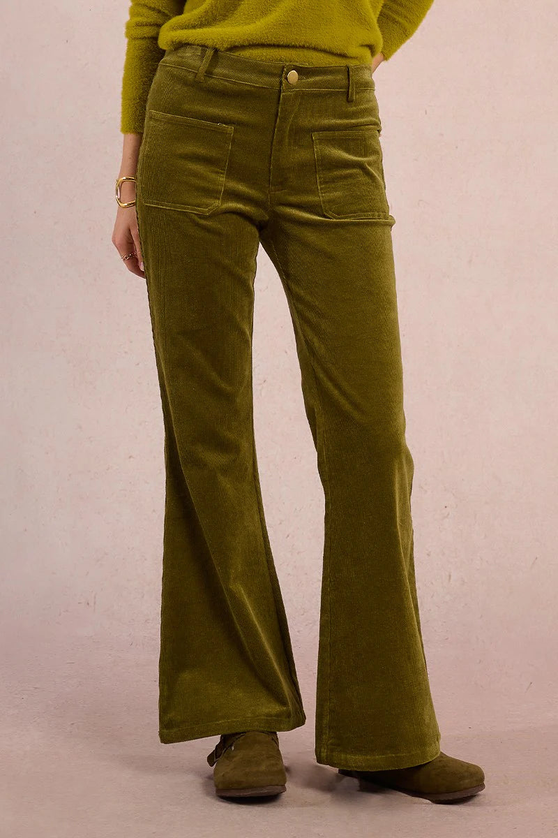 Corduroy Flare Pants