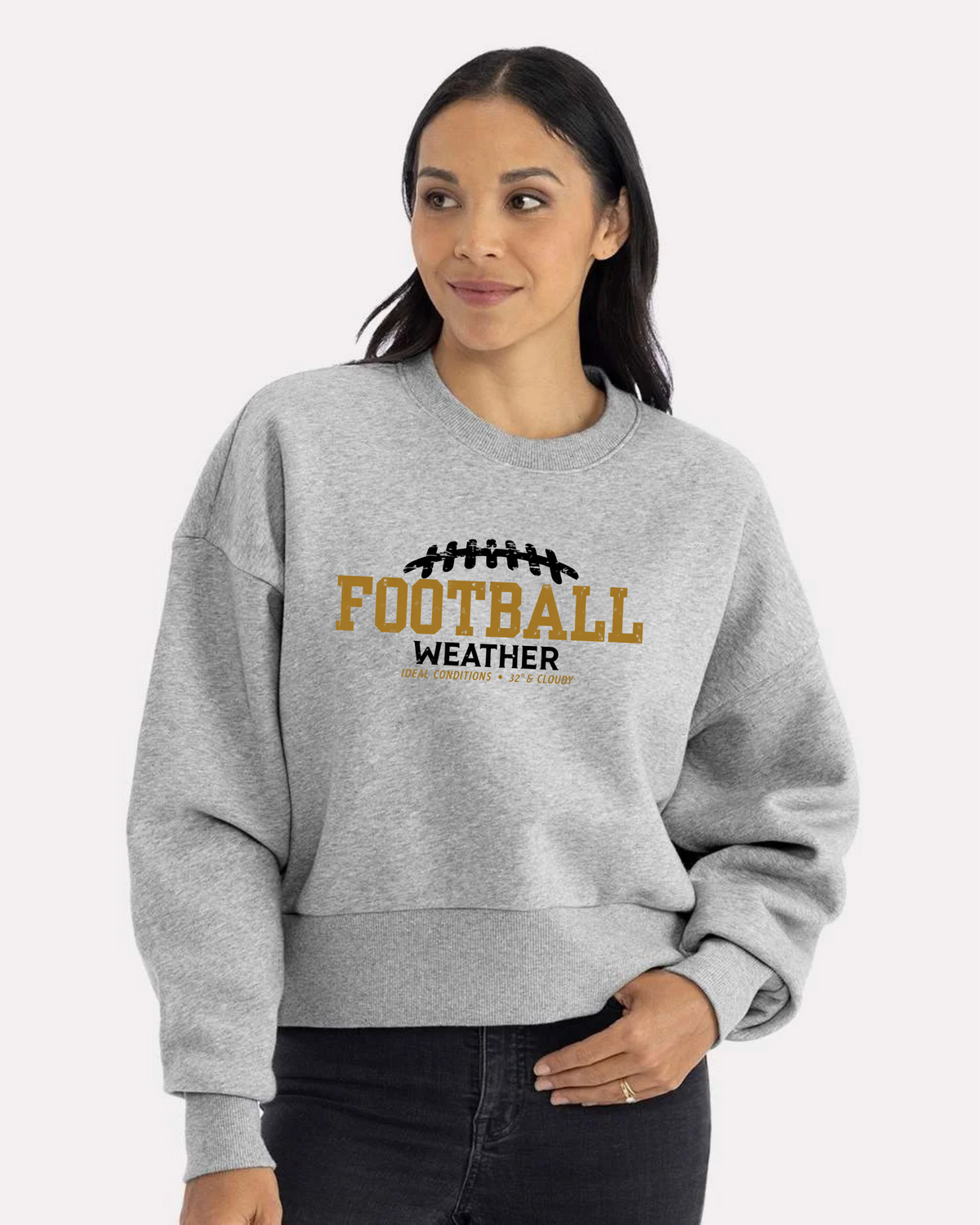Football Weather Graphic Sweatshirt