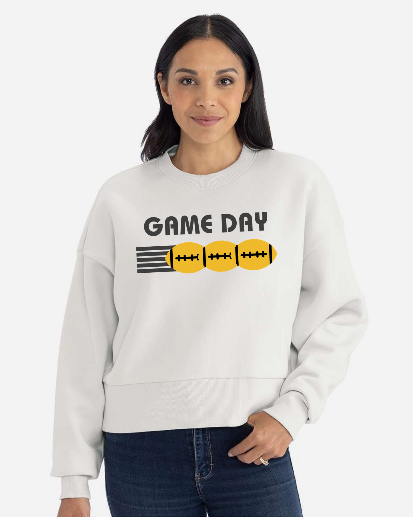 Football Game Day Graphic Sweatshirt