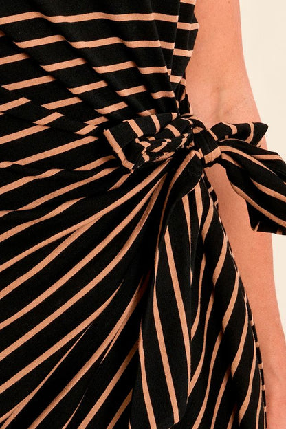 Stripe Tee Shirt Long Dress