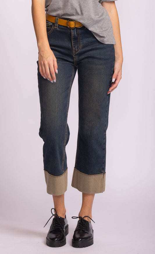 Lined Cuff Jeans