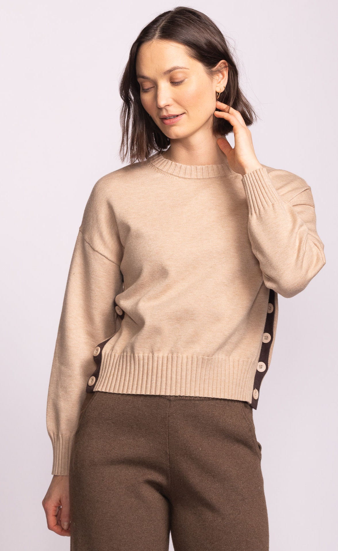 Button Detail Sweater