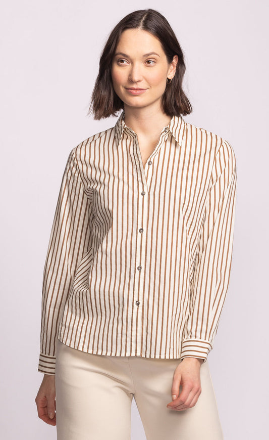 Stripe Long Sleeve Blouse