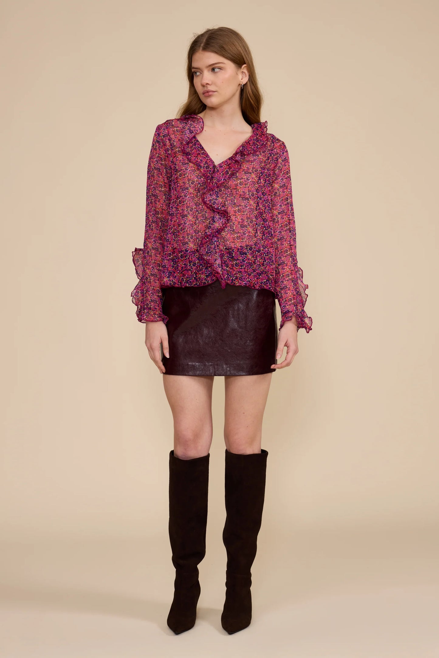 Hart Faux Leather Mini Skirt