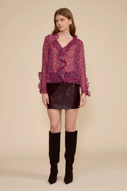 Hart Faux Leather Mini Skirt