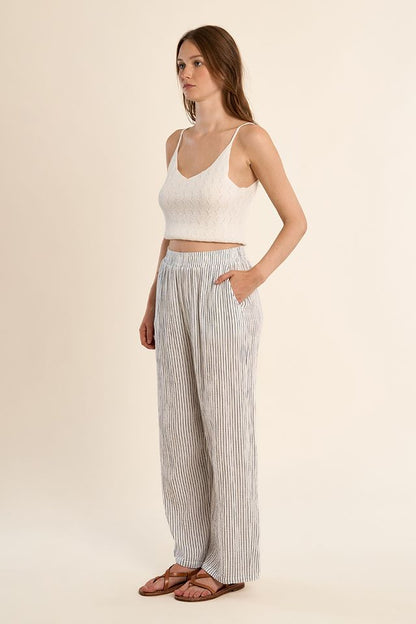 Loose Fit Pinstripe Pants