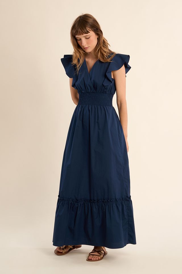Flutter Sleeve Maxi Dress
