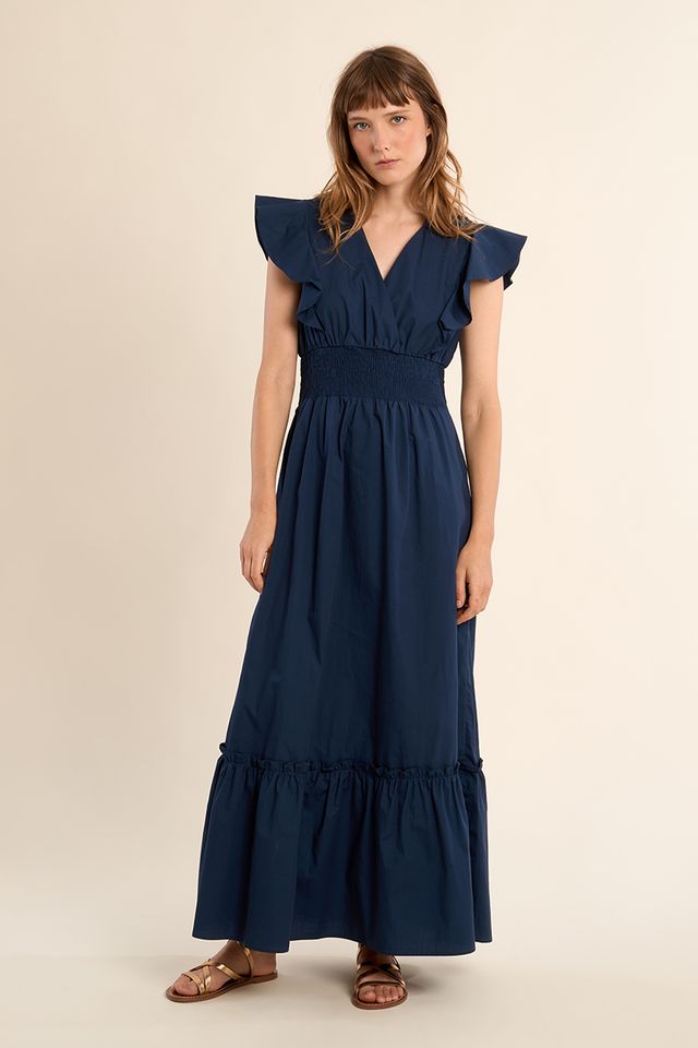 Flutter Sleeve Maxi Dress