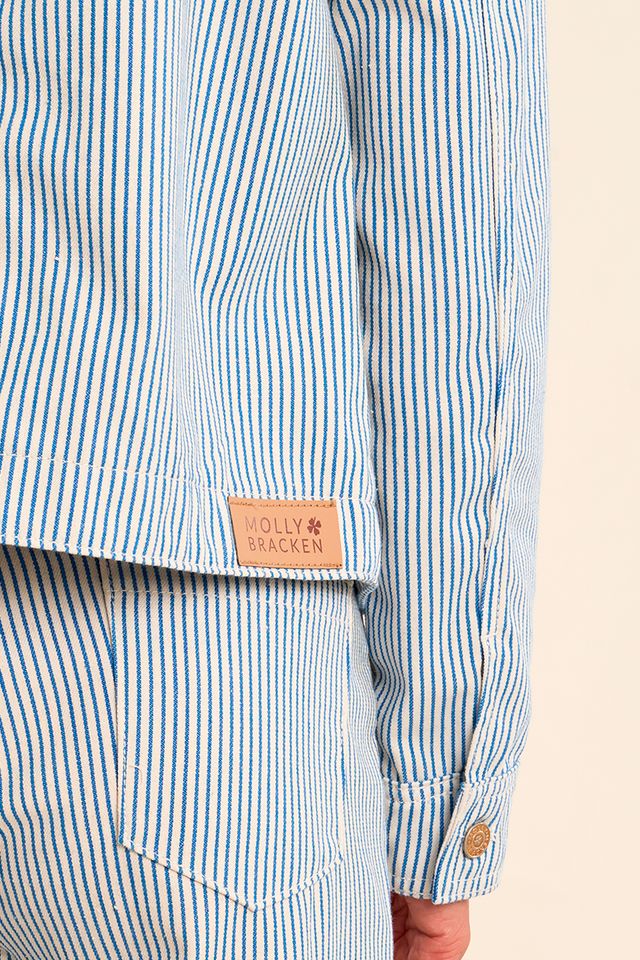Pinstripe Woven Jacket