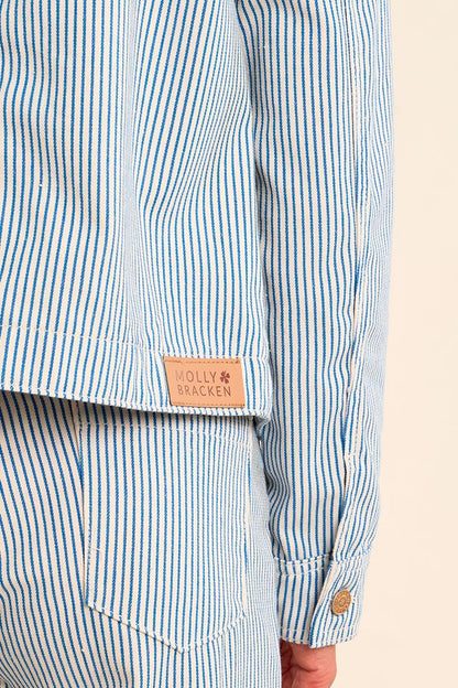 Pinstripe Woven Jacket