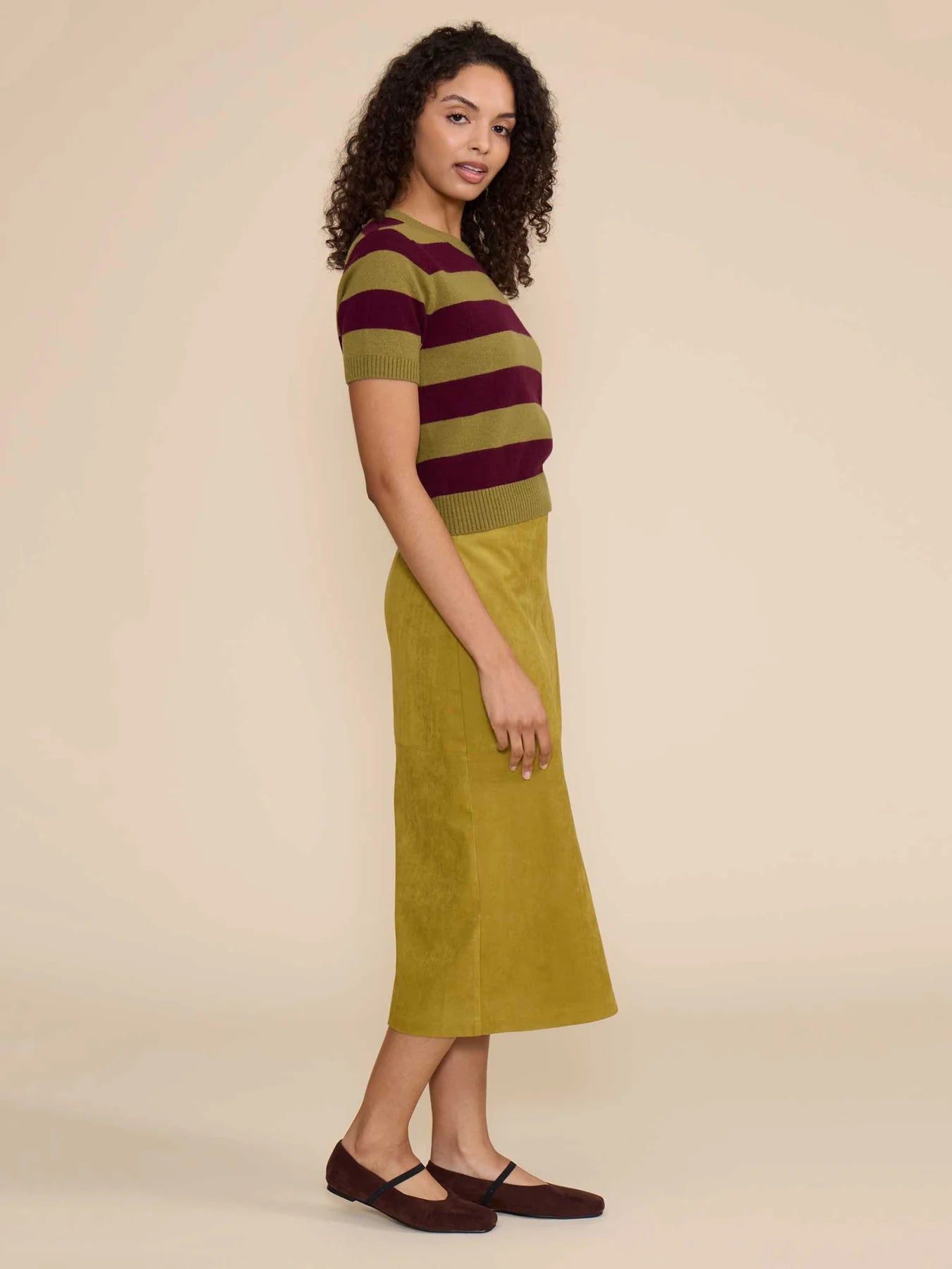 Lindsay Faux Suede Skirt