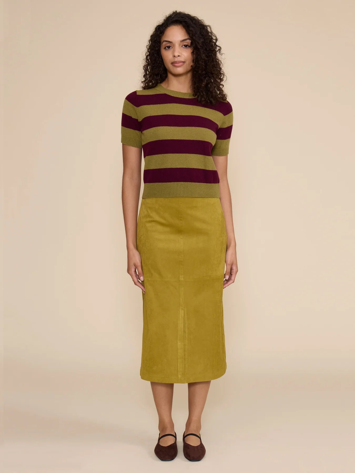 Lindsay Faux Suede Skirt