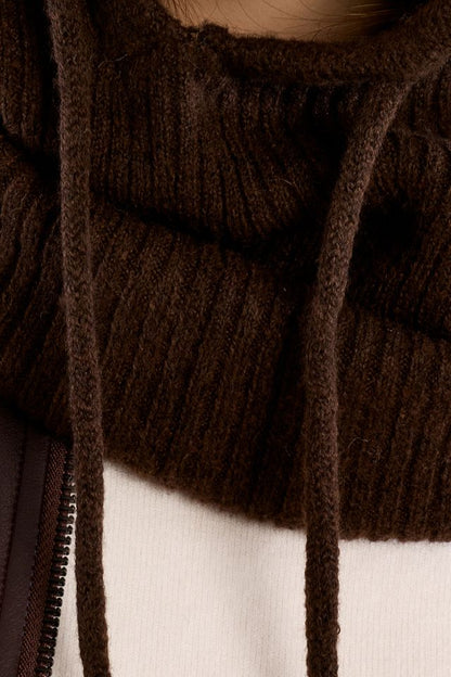 Ribbed Knit Balaclava