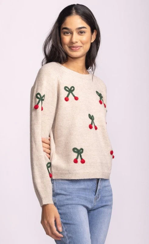 Mon Cherry Sweater