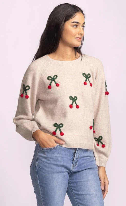 Mon Cherry Sweater