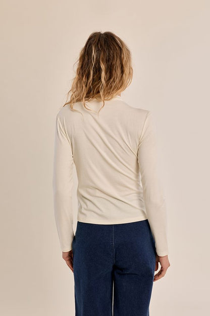 Knit Mock Neck Top