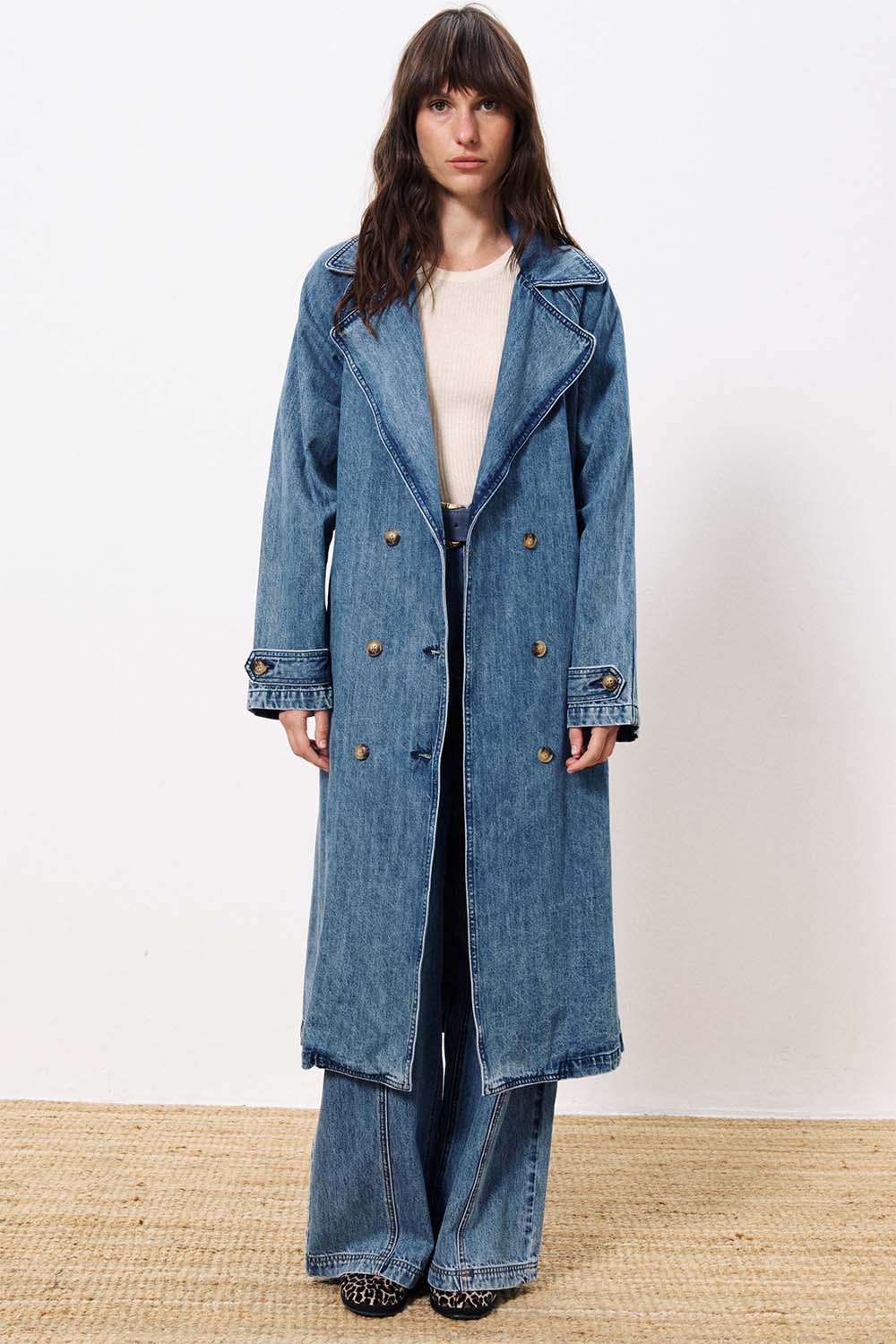 Carmelina Denim Trench Coat