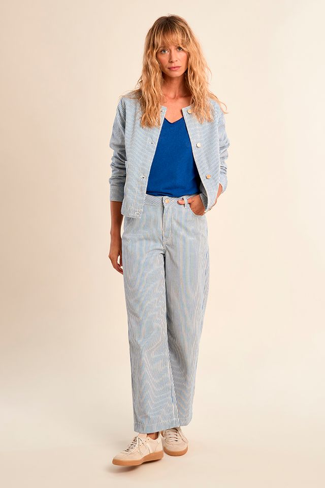 Pinstripe Woven Jacket