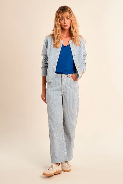 Pinstripe Woven Jacket