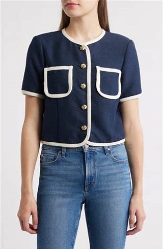 Short Sleeve Jacket Top