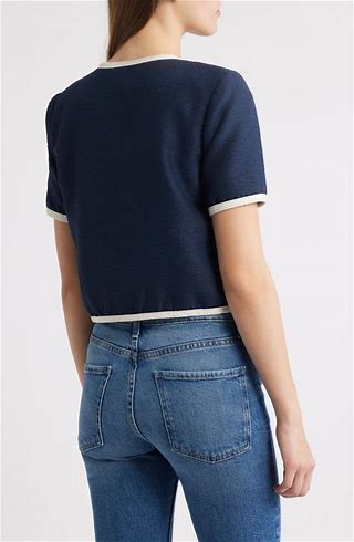 Short Sleeve Jacket Top