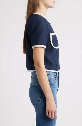 Short Sleeve Jacket Top